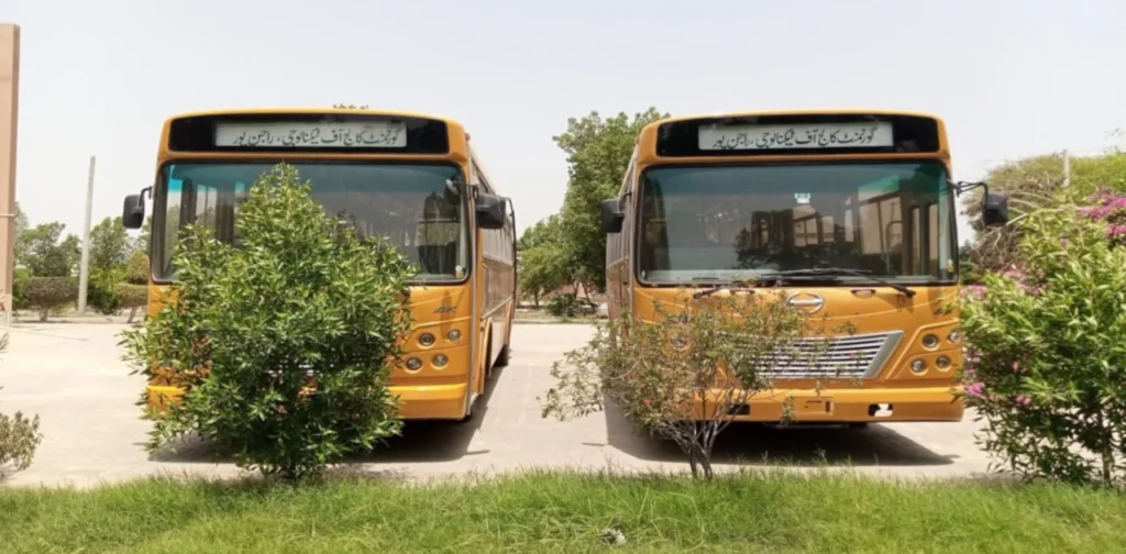 Two college buses for GCT Rajanpur